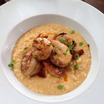 Grits and shrimp